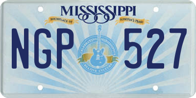 MS license plate NGP527