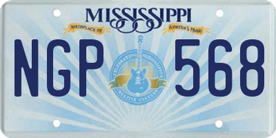 MS license plate NGP568