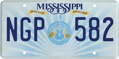 MS license plate NGP582