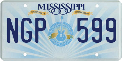 MS license plate NGP599
