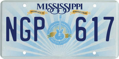 MS license plate NGP617