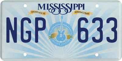 MS license plate NGP633