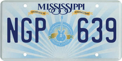 MS license plate NGP639
