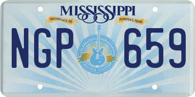MS license plate NGP659