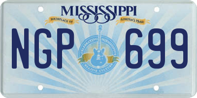 MS license plate NGP699