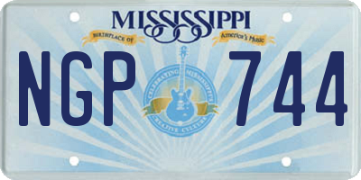 MS license plate NGP744