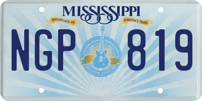 MS license plate NGP819