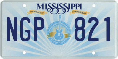 MS license plate NGP821
