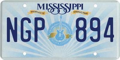 MS license plate NGP894