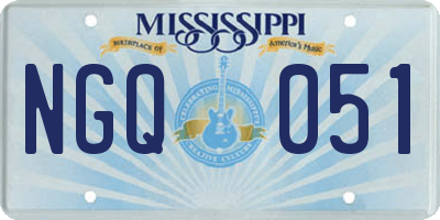 MS license plate NGQ051