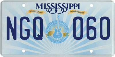 MS license plate NGQ060