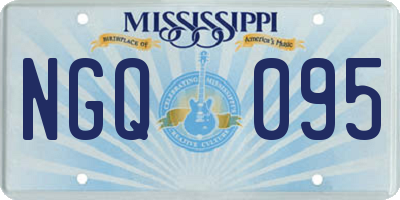 MS license plate NGQ095