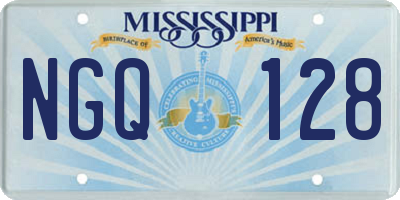 MS license plate NGQ128