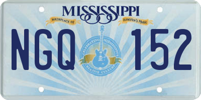MS license plate NGQ152