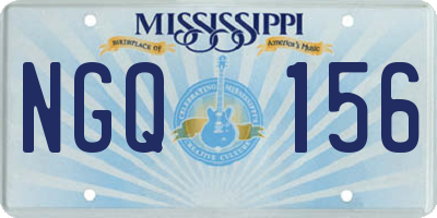 MS license plate NGQ156