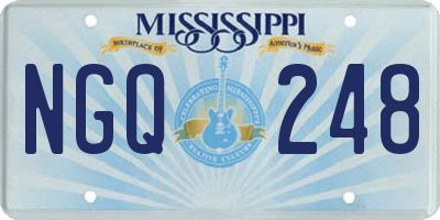 MS license plate NGQ248