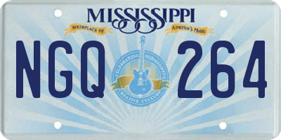 MS license plate NGQ264
