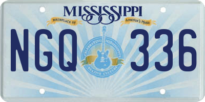 MS license plate NGQ336