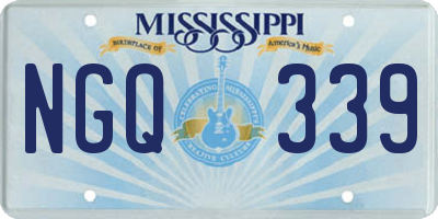MS license plate NGQ339