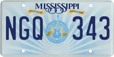 MS license plate NGQ343