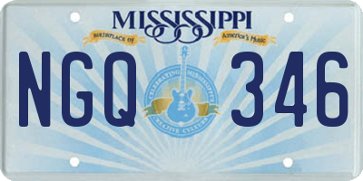 MS license plate NGQ346