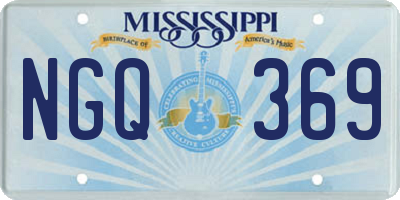 MS license plate NGQ369