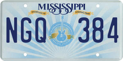 MS license plate NGQ384