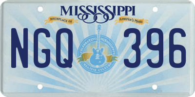 MS license plate NGQ396