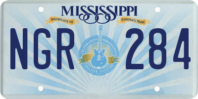 MS license plate NGR284