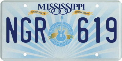 MS license plate NGR619