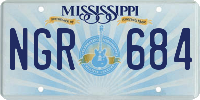 MS license plate NGR684