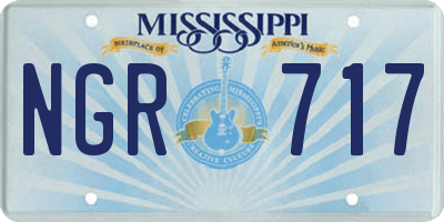 MS license plate NGR717