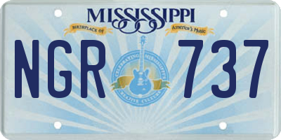 MS license plate NGR737