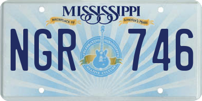 MS license plate NGR746