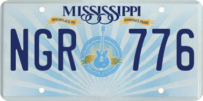 MS license plate NGR776