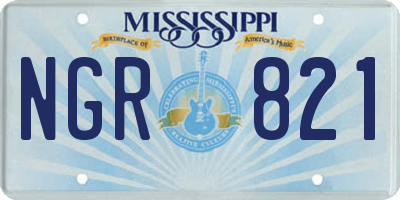 MS license plate NGR821