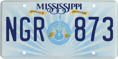 MS license plate NGR873