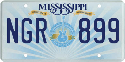 MS license plate NGR899