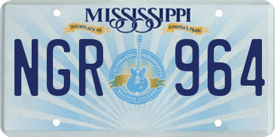 MS license plate NGR964