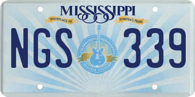MS license plate NGS339