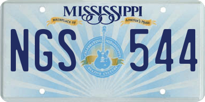 MS license plate NGS544