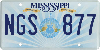 MS license plate NGS877