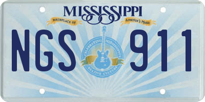 MS license plate NGS911