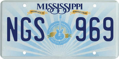 MS license plate NGS969