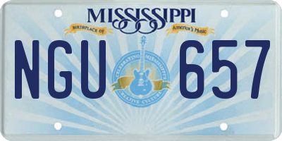MS license plate NGU657