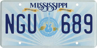 MS license plate NGU689
