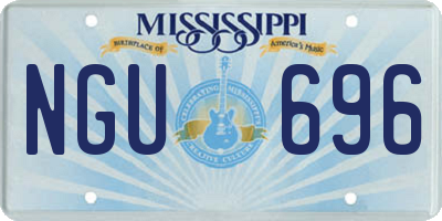 MS license plate NGU696