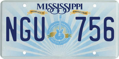 MS license plate NGU756