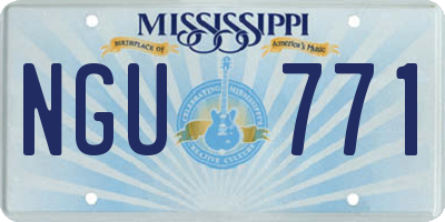 MS license plate NGU771