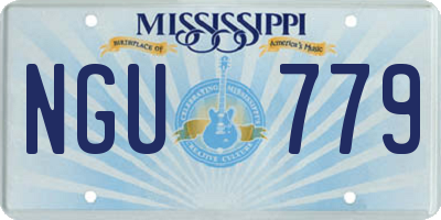 MS license plate NGU779